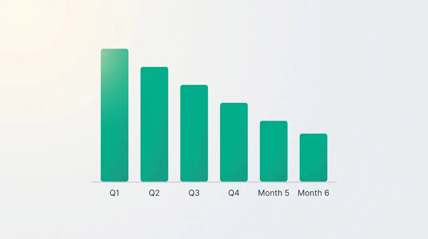 Grafico che mostra la riduzione dei no-show con promemoria SMS in ambulatorio