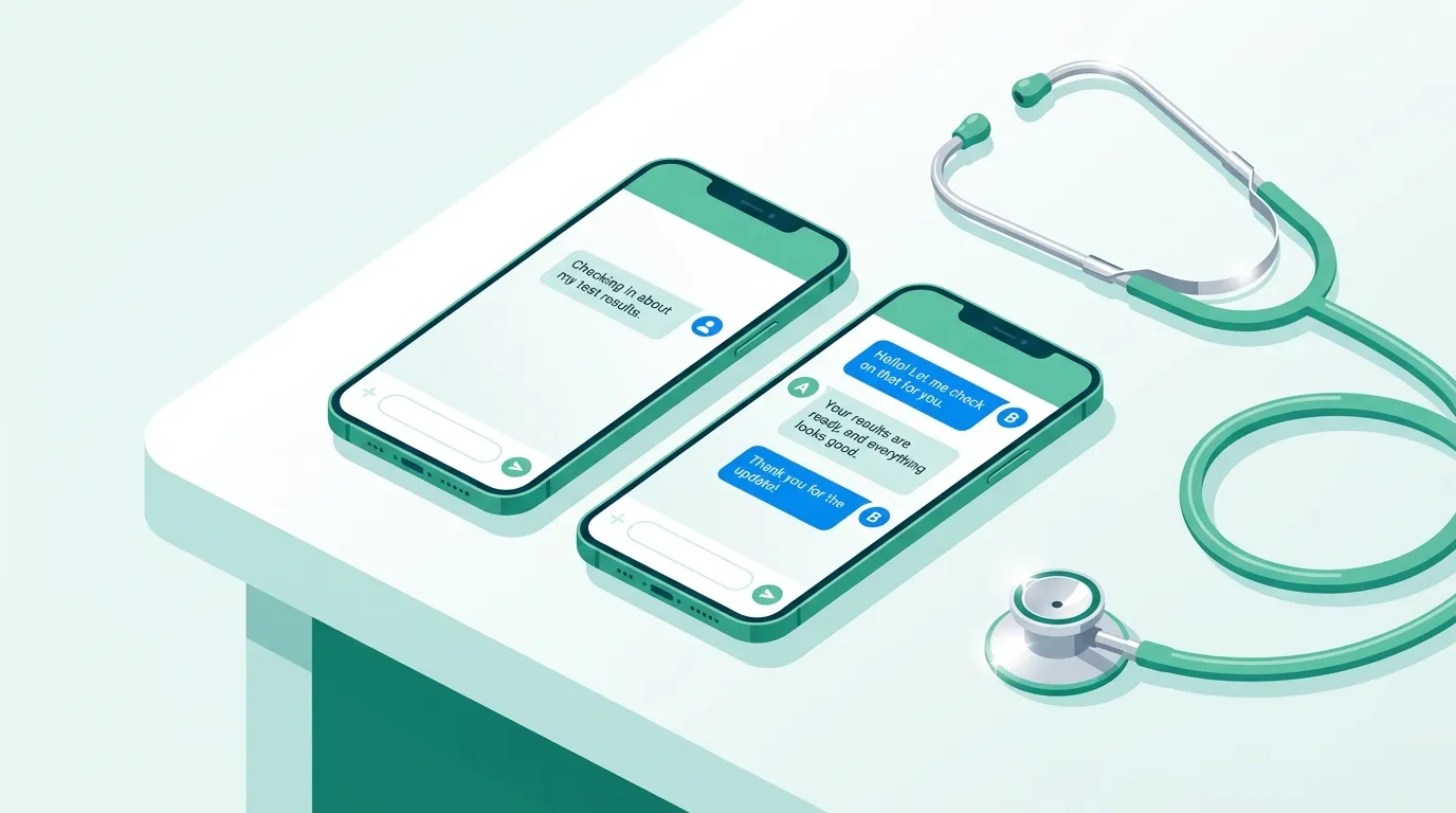 Confronto tra messaggio SMS e WhatsApp per promemoria appuntamento medico