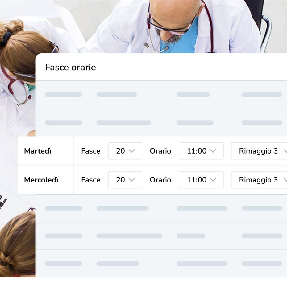 Coordinamento personale ambulatorio con dashboard gestione turni e compiti